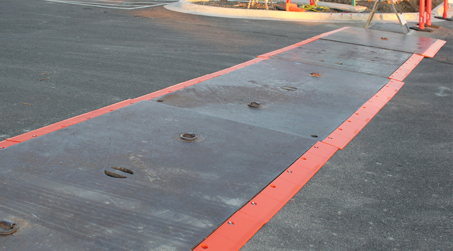 US Traffic Control Steel Road Plates for Rent