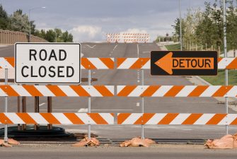 US Temporary Traffic Control Road Closure Detour